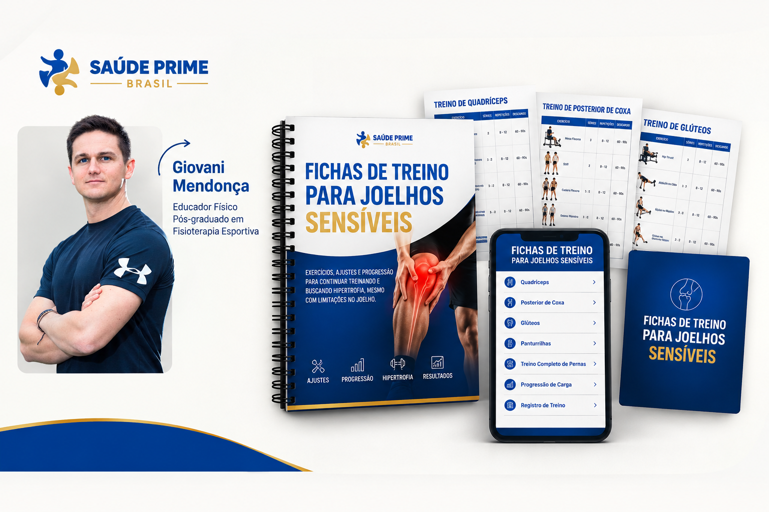 Fichas de Treino para Joelhos Sensíveis com Giovani Mendonça