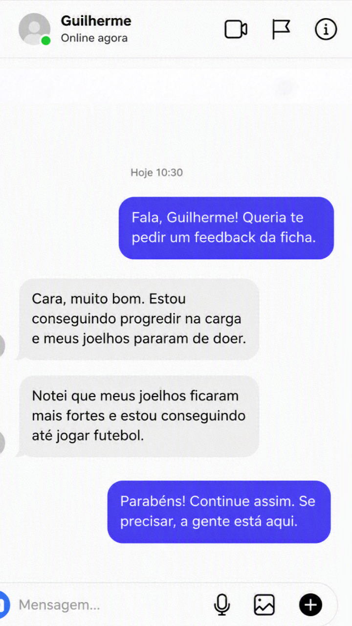 Depoimento 2 de quem utilizou a ficha
